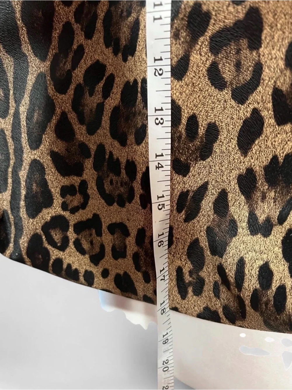 Brown Leather Leopard-Print Tote Bag